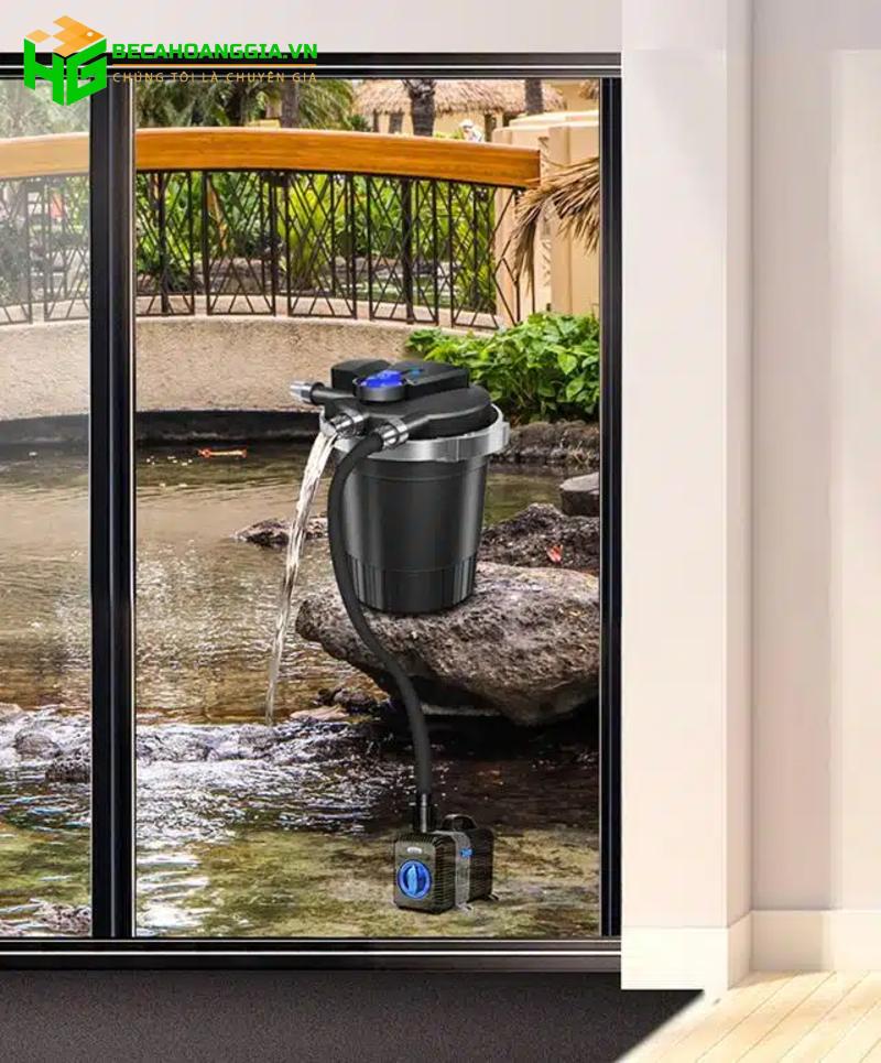 Hệ thống lọc nước hồ cá koi ngoài trời