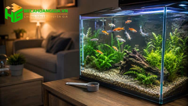 Lượng thức ăn phù hợp cho cá