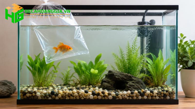 Cách thả cá mới vào bể
