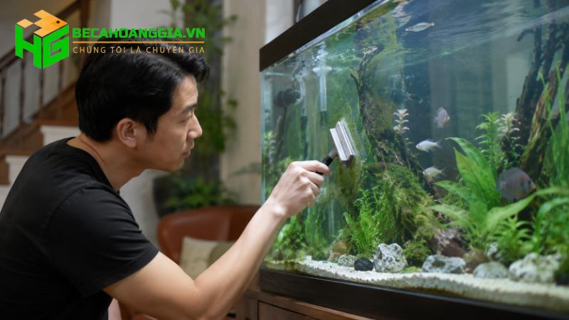 Vệ sinh bể cá